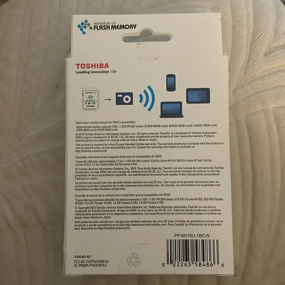 Wireless SD memory card